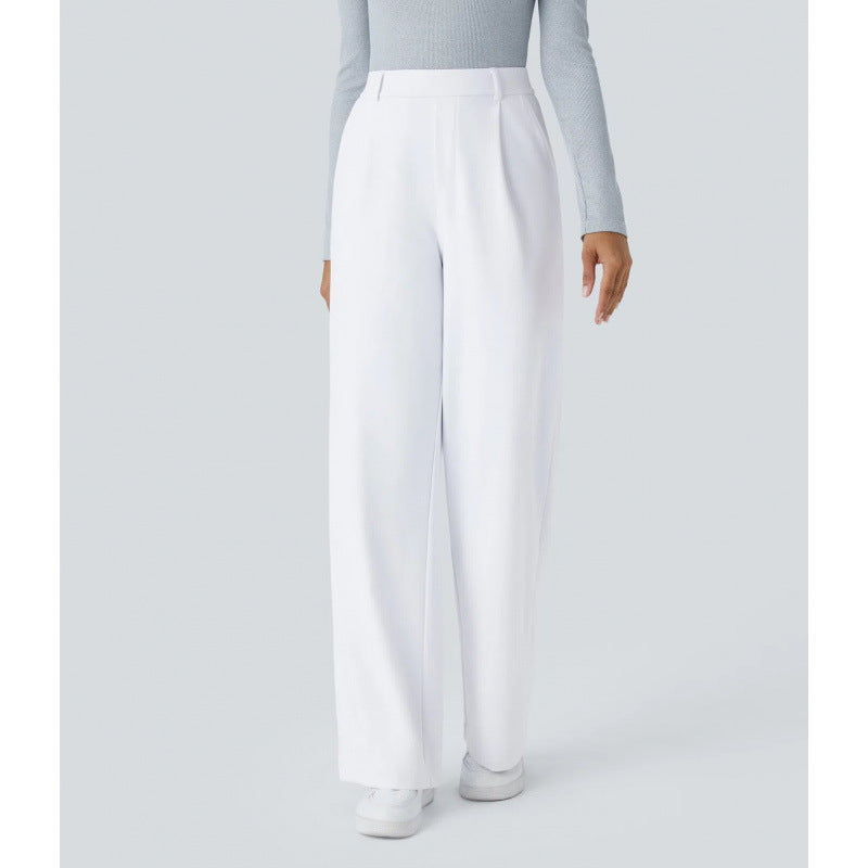 💝Limited Time&Free Shipping💝High Waisted Side Pocket Straight Leg Work Pants