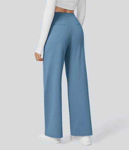 💝Limited Time&Free Shipping💝High Waisted Side Pocket Straight Leg Work Pants