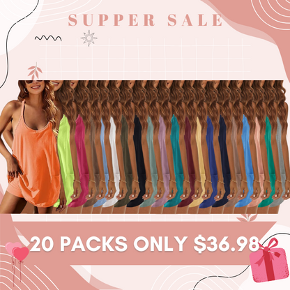 Special Sale❤️Womens Summer Sleeveless Mini Dress V Neck Spaghetti