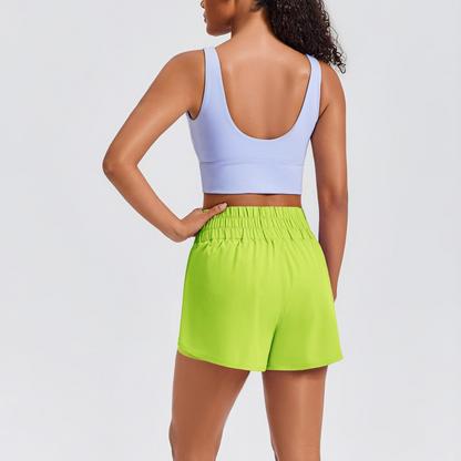 🔥Limited time clearance🔥Anti-exposure sports shorts with built-in inner layer and convenient side pockets