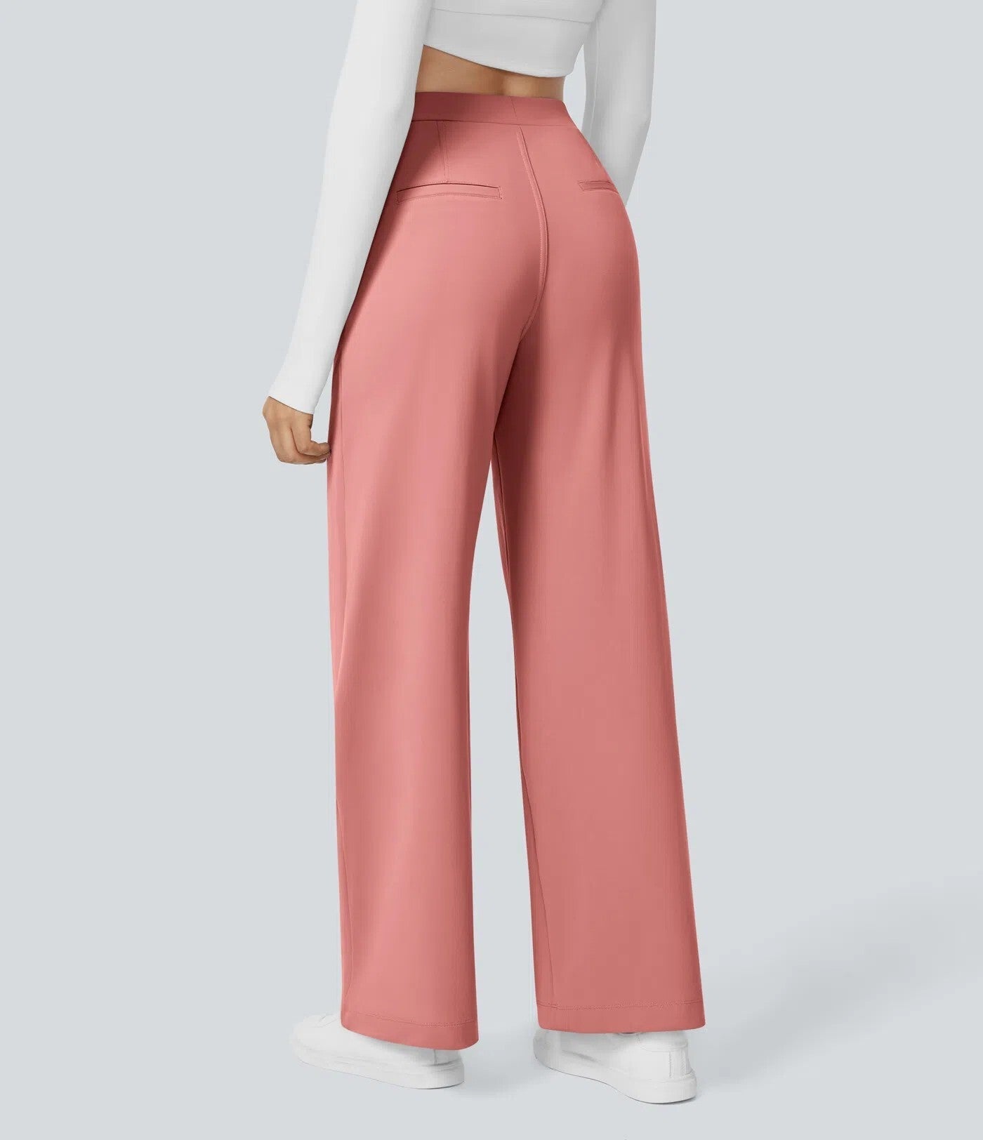 💝Limited Time&Free Shipping💝High Waisted Side Pocket Straight Leg Work Pants