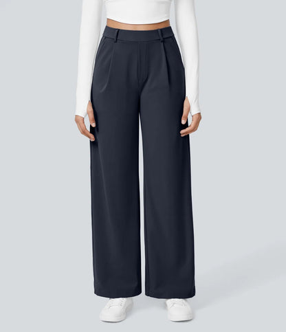 💝Limited Time&Free Shipping💝High Waisted Side Pocket Straight Leg Work Pants