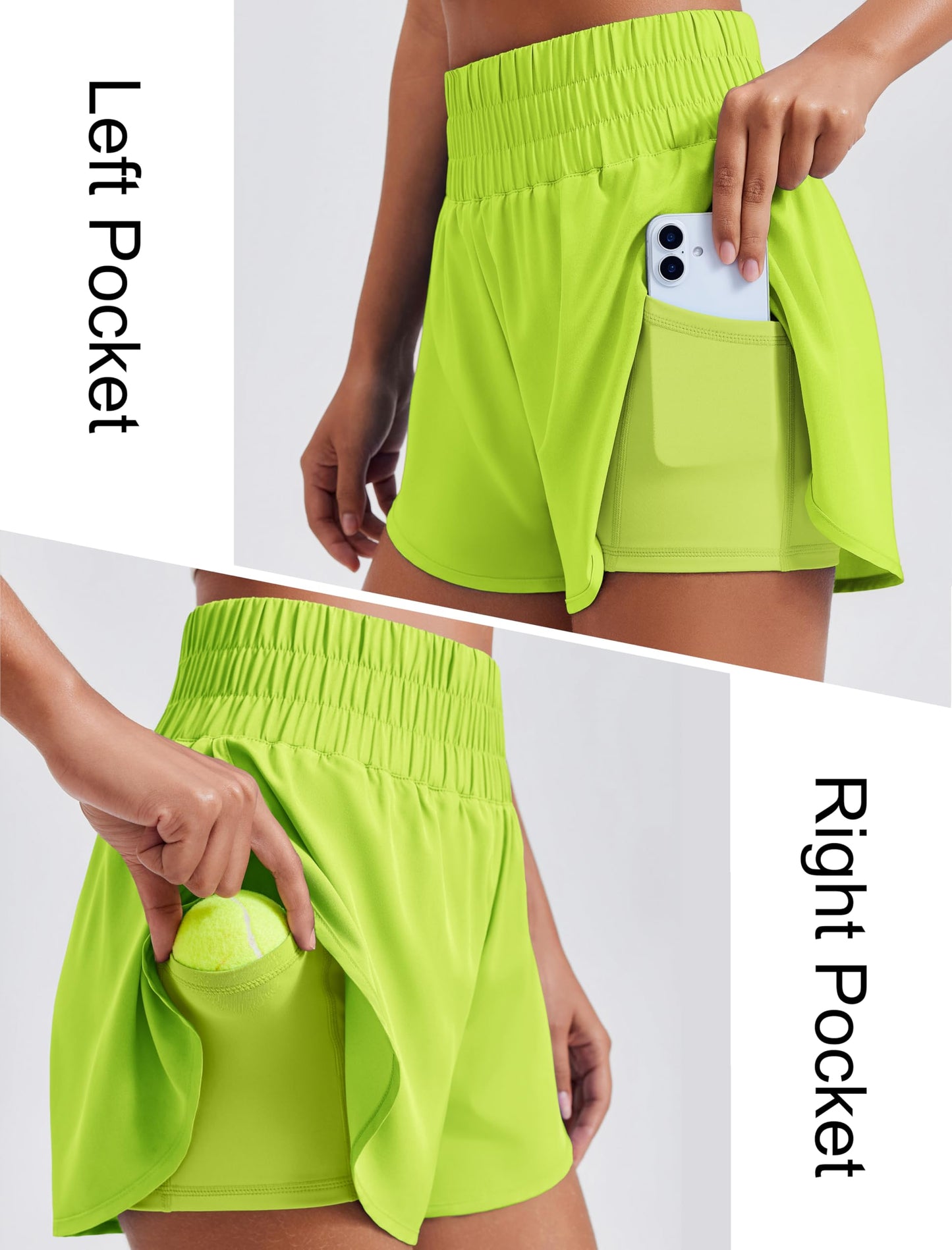 🔥Limited time clearance🔥Lightweight Athletic Workout Gym Yoga Shorts Liner with Phone Pockets