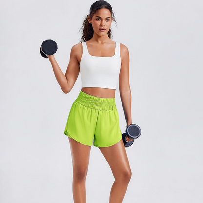 🔥Limited time clearance🔥Anti-exposure sports shorts with built-in inner layer and convenient side pockets