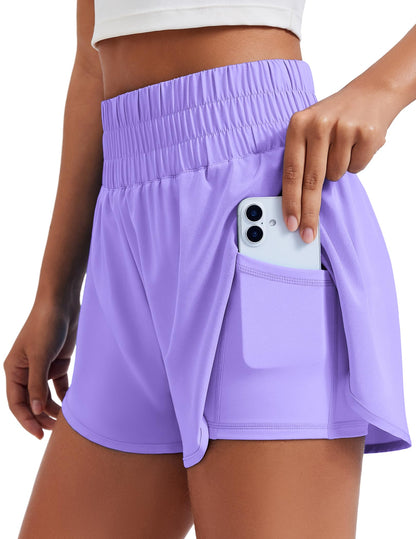 🔥Limited time clearance🔥Lightweight Athletic Workout Gym Yoga Shorts Liner with Phone Pockets