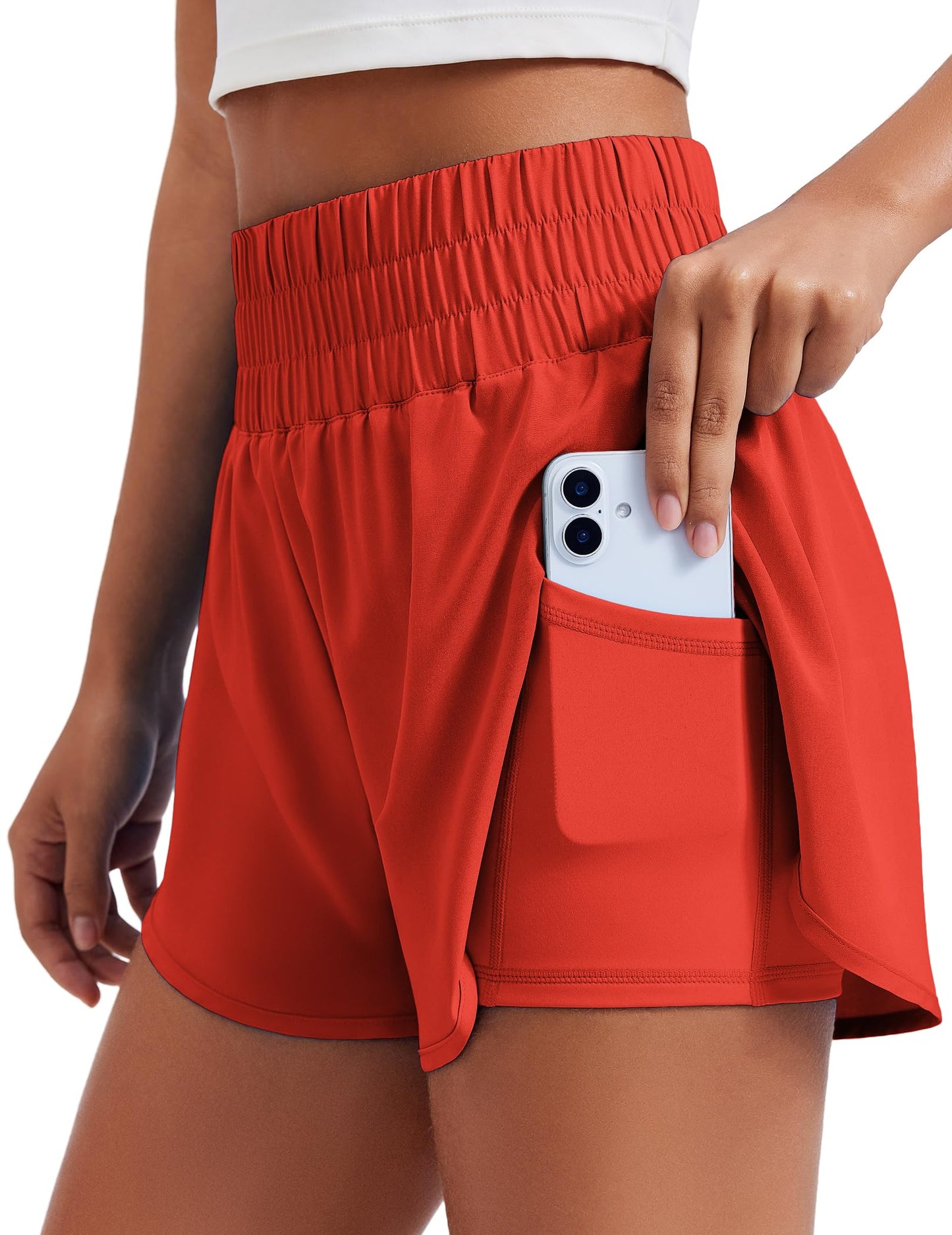 🔥Limited time clearance🔥Lightweight Athletic Workout Gym Yoga Shorts Liner with Phone Pockets