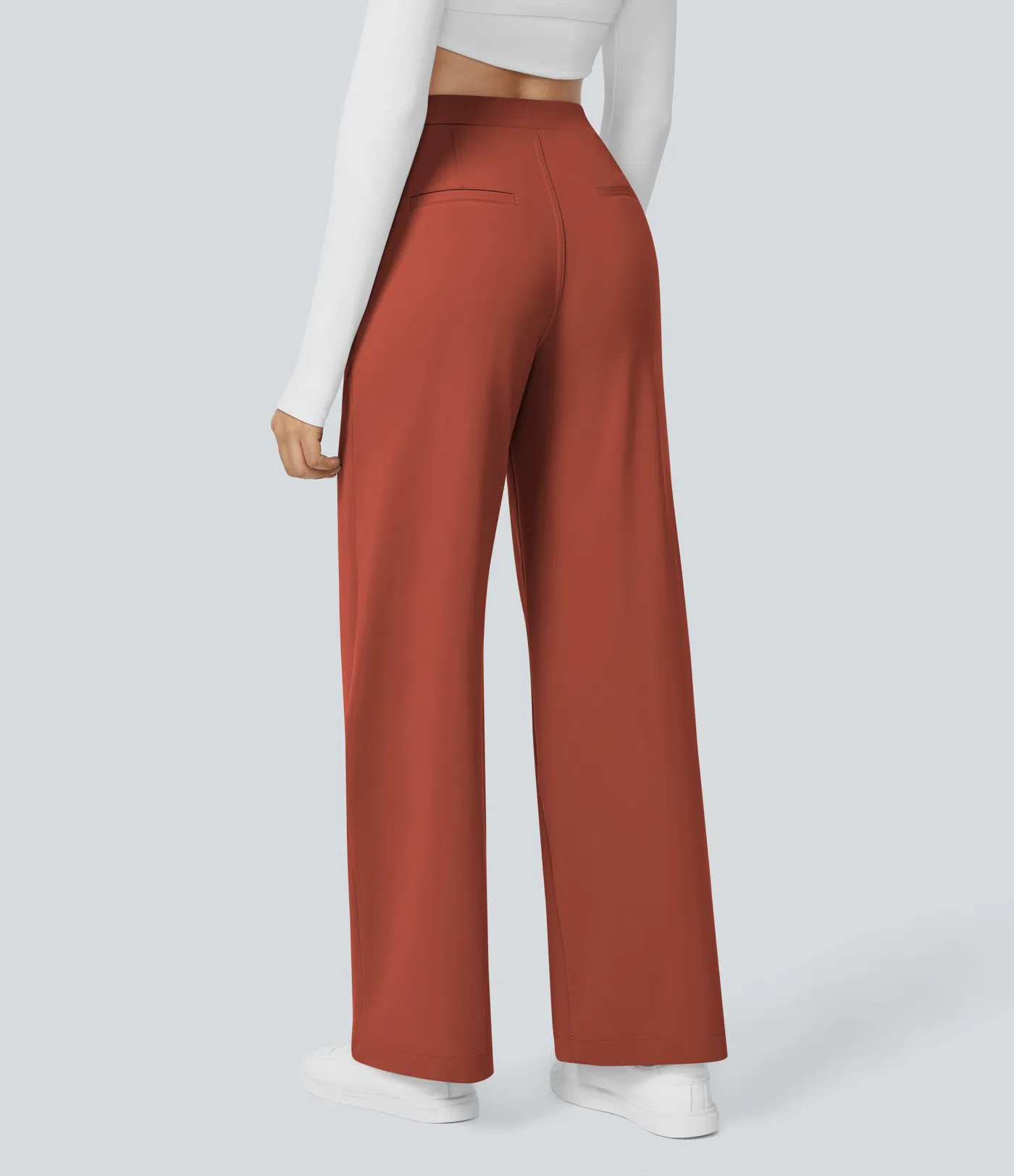 💝Limited Time&Free Shipping💝High Waisted Side Pocket Straight Leg Work Pants