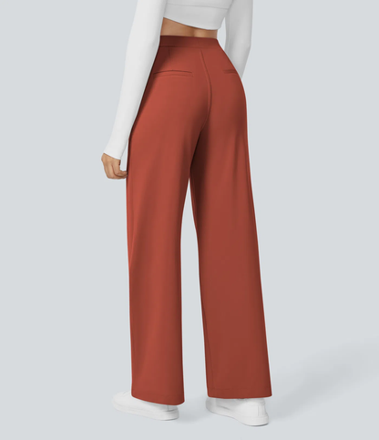 💝Limited Time&Free Shipping💝High Waisted Side Pocket Straight Leg Work Pants