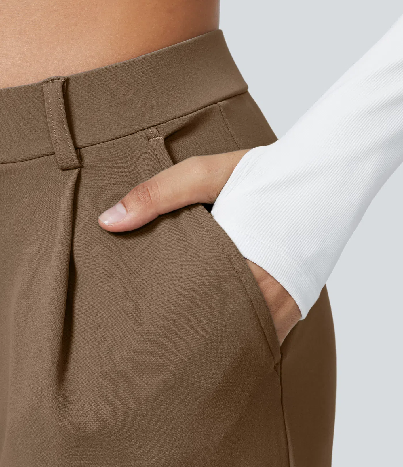 💝Limited Time&Free Shipping💝High Waisted Side Pocket Straight Leg Work Pants