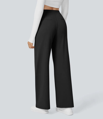 💝Limited Time&Free Shipping💝High Waisted Side Pocket Straight Leg Work Pants