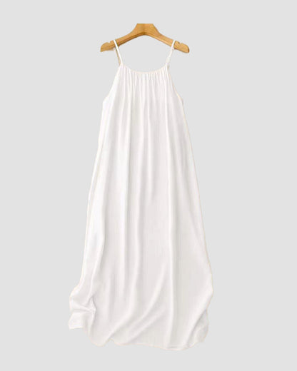 Limited time special🔥Women's Solid Color Backless Cami Dress