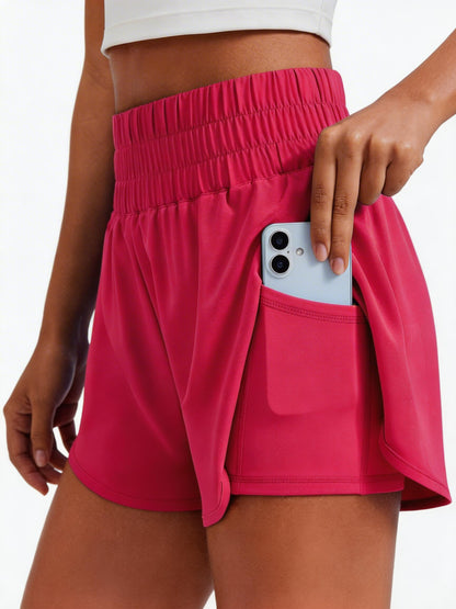 🔥Limited time clearance🔥Lightweight Athletic Workout Gym Yoga Shorts Liner with Phone Pockets
